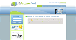 Desktop Screenshot of esfacturesdevis.com